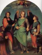 Rafael Angel of Latter-day Saints and the great Leonard, with donor Andrea del Sarto